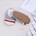 autumn winter fleece knitted floor support shoes